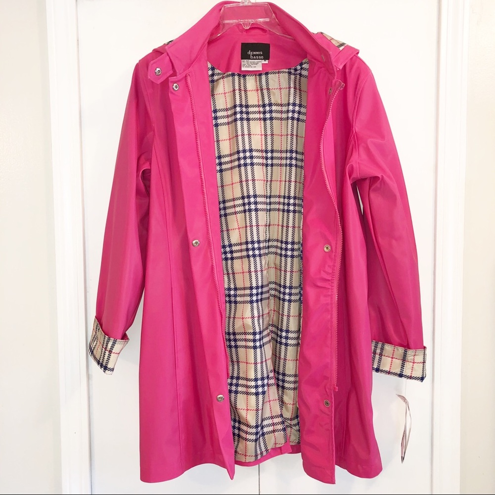 NWT Dennis Basso Water Resistant Rain Coat
